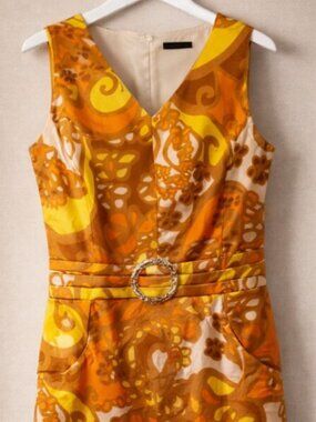 Tahari Sleeveless Print Dress – Size 6